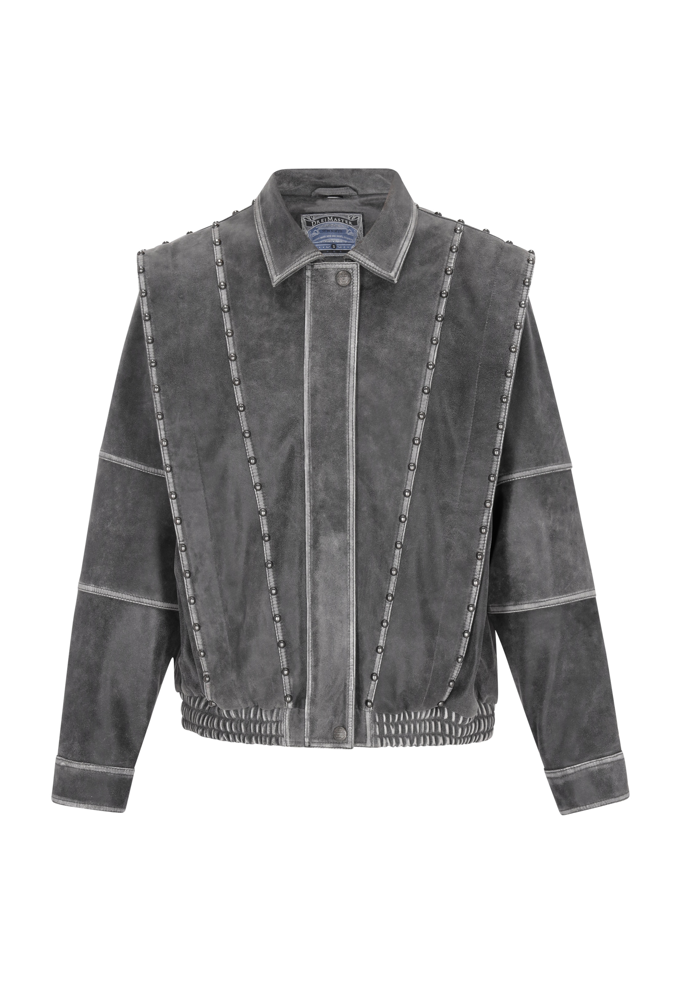 DreiMaster Vintage Between-Season Jacket in Grey: front