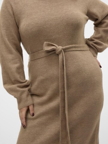 Vero Moda Curve Knit dress 'VMCPippa' in Brown