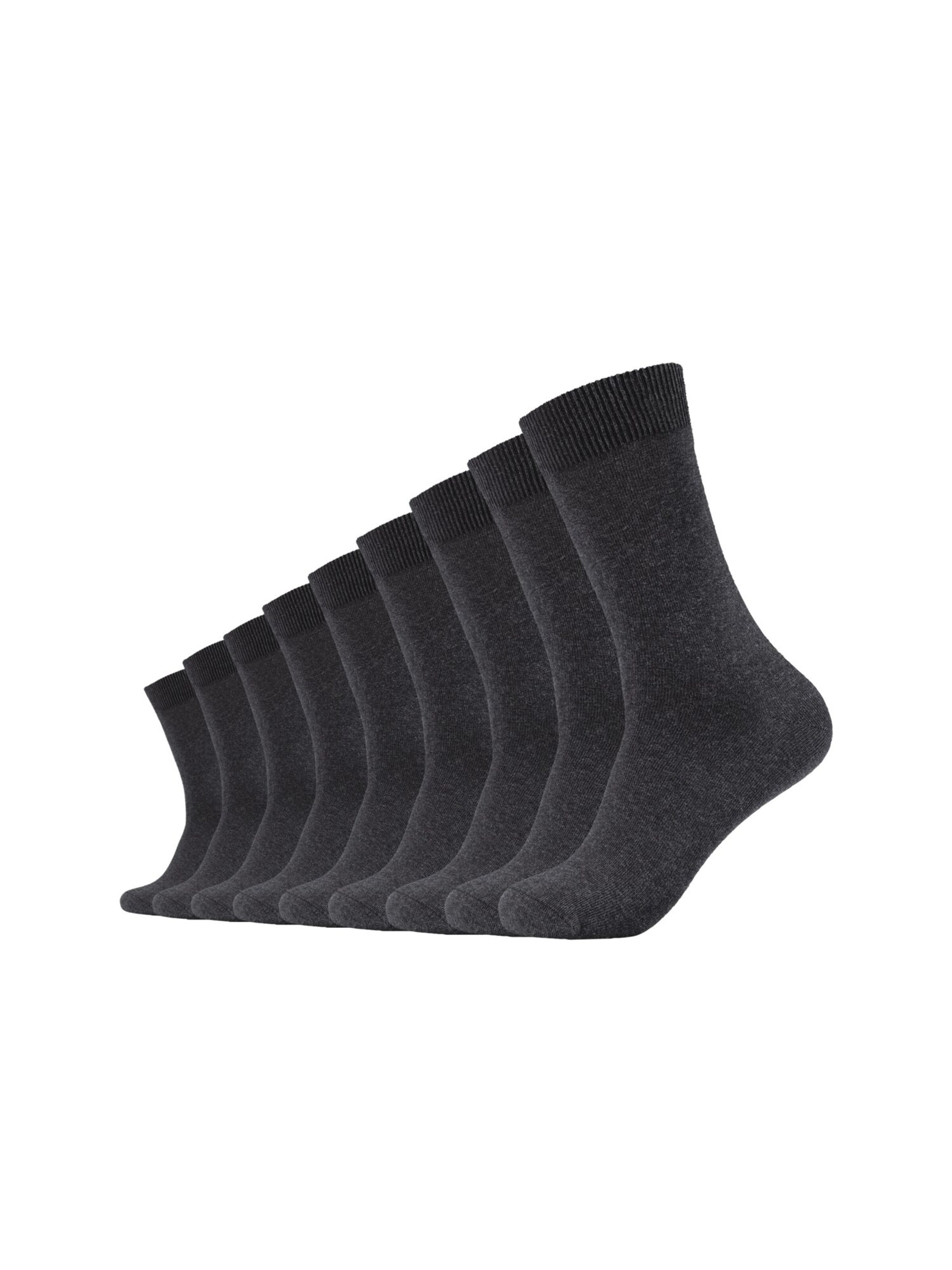 Calzino di camano in grigio: frontale