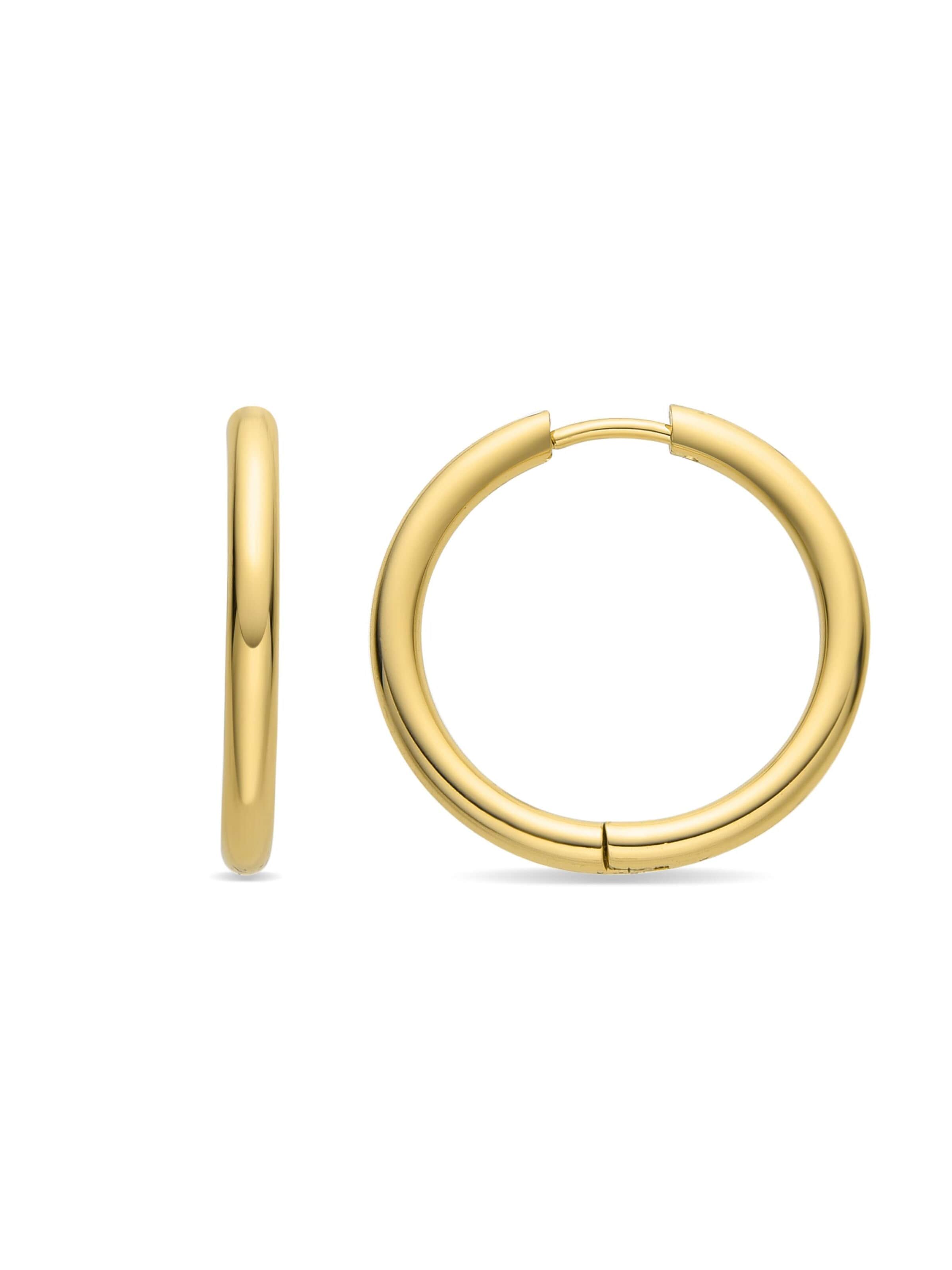 Luxenter - Brincos 'Basem' em ouro: frente