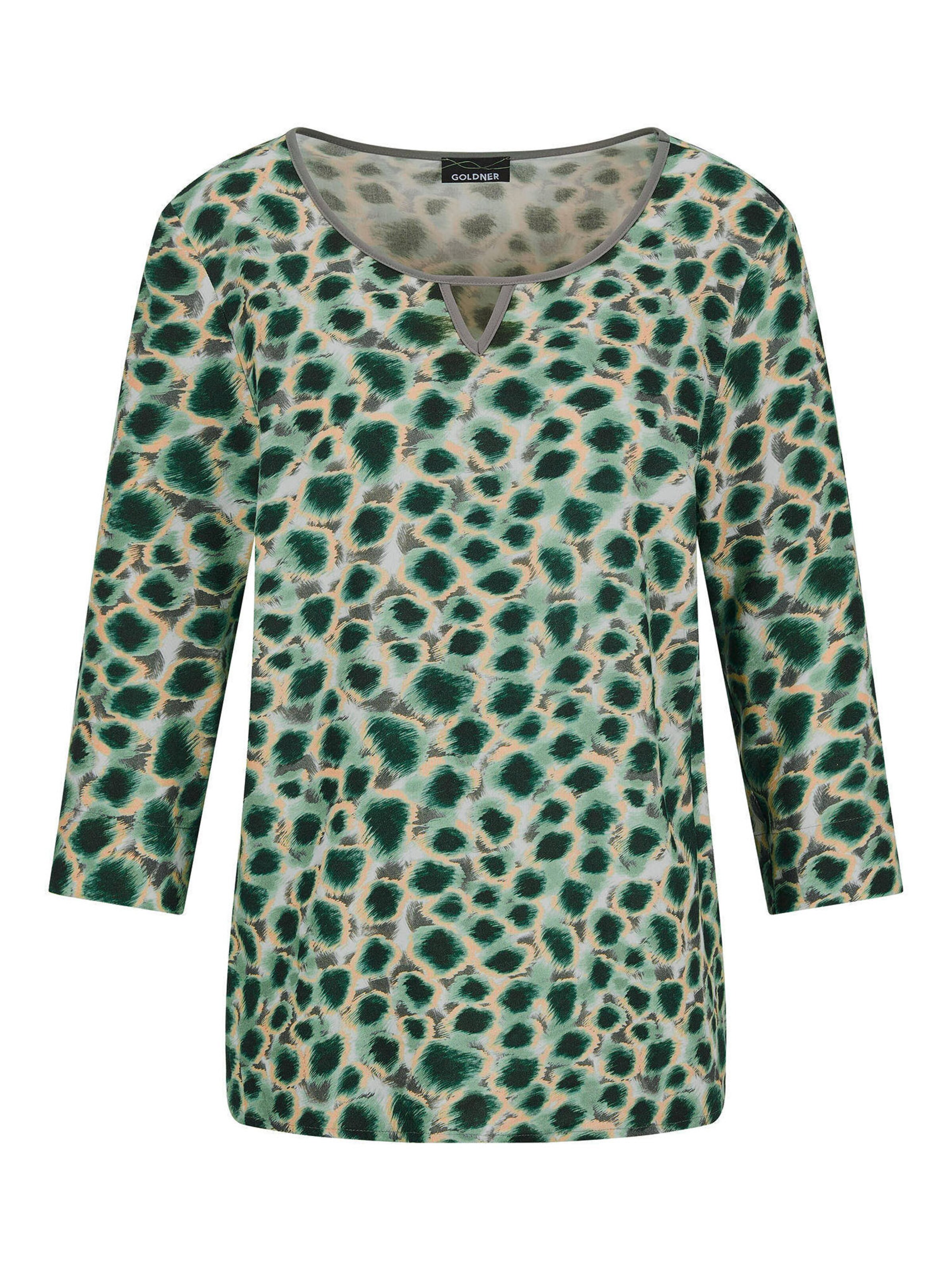 Goldner Blouse in Groen: voorkant