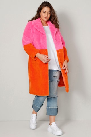 Angel of Style Between-Seasons Coat in Orange