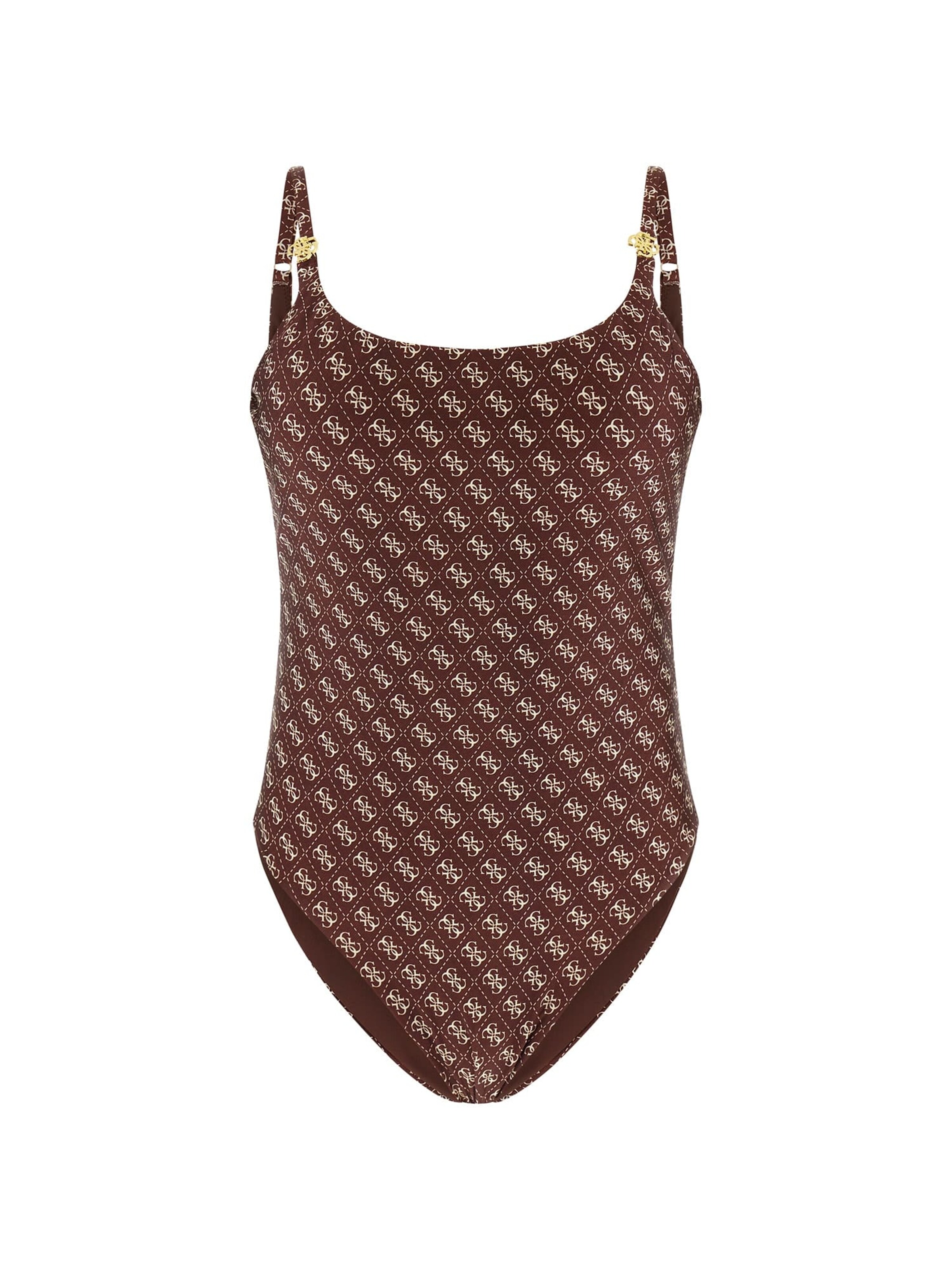 GUESS Badeanzug in Braun: Vorderseite