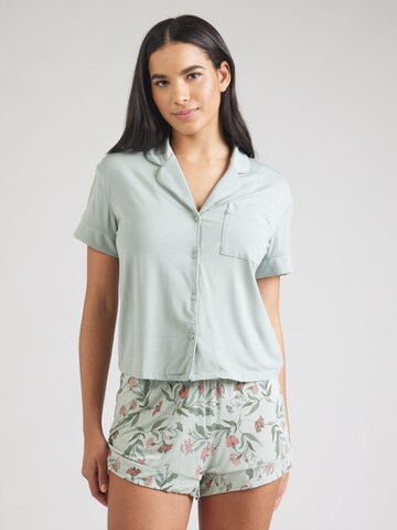 Chemise de nuit 'Essential' Hunkemöller en vert : devant