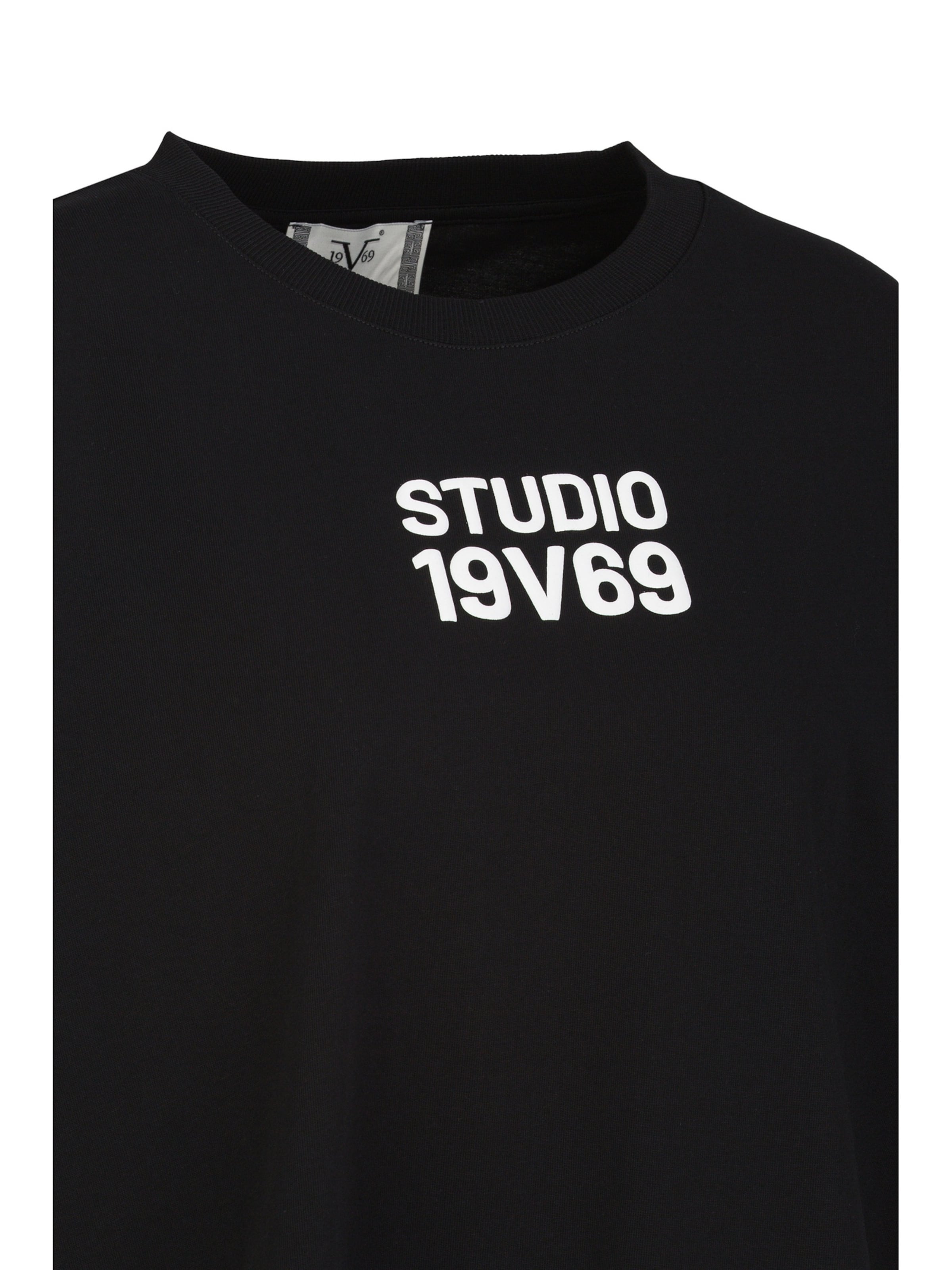 19V69 ITALIA T-Shirt 'Petonia Studio' in Schwarz