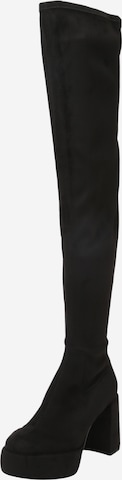 Kennel & Schmenger Over the Knee Boots 'CLIP' in Black: front