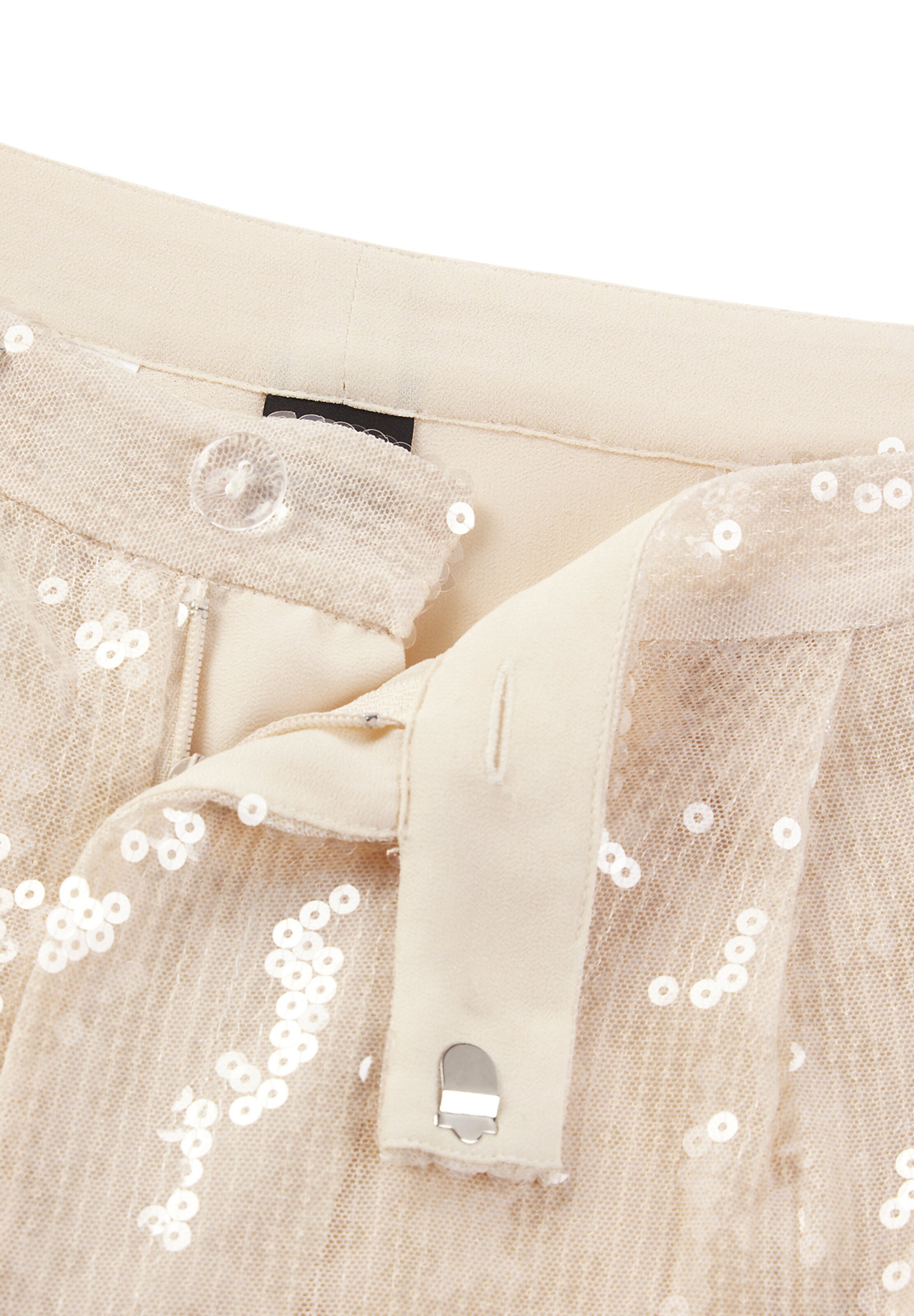 BOSS Wide leg Pleat-front trousers 'Tallets' in Beige