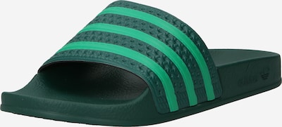 Saboți 'Adilette' ADIDAS ORIGINALS pe verde închis, Vizualizare produs