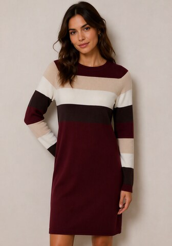 Tamaris Knitted dress in Beige: front