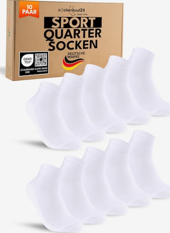 sockenkauf24 Sportsocken in Weiß: Vorderseite