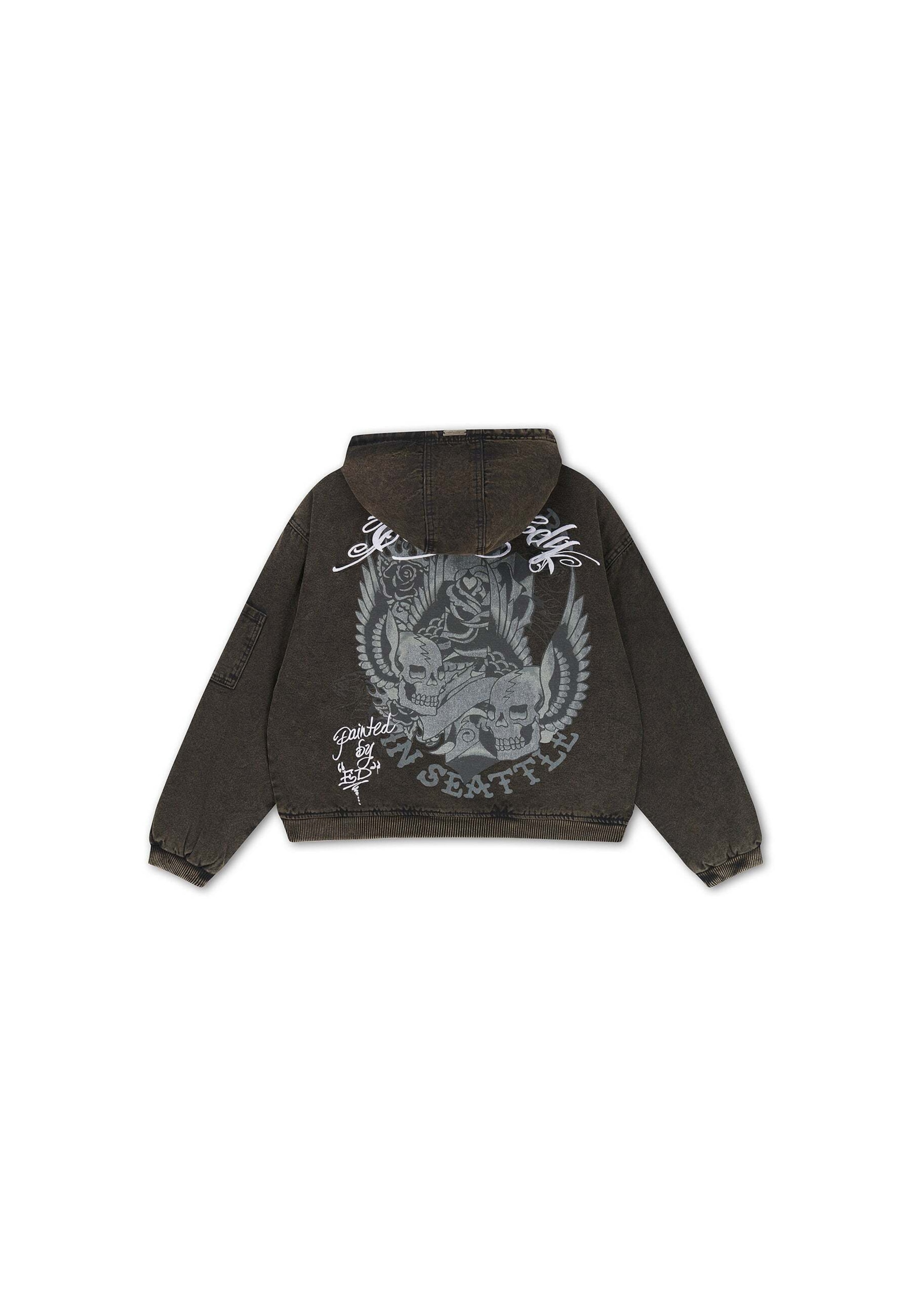 Veste d’hiver Ed Hardy en noir