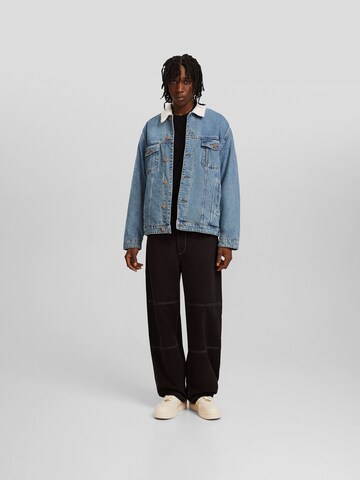 Bershka Between-Season Jacket in Blue