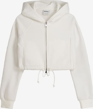 Bershka Sweatjakke i hvid: forside