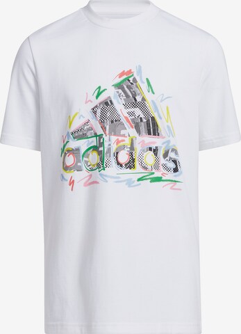 ADIDAS SPORTSWEAR Performance Shirt 'Pride' in White: front