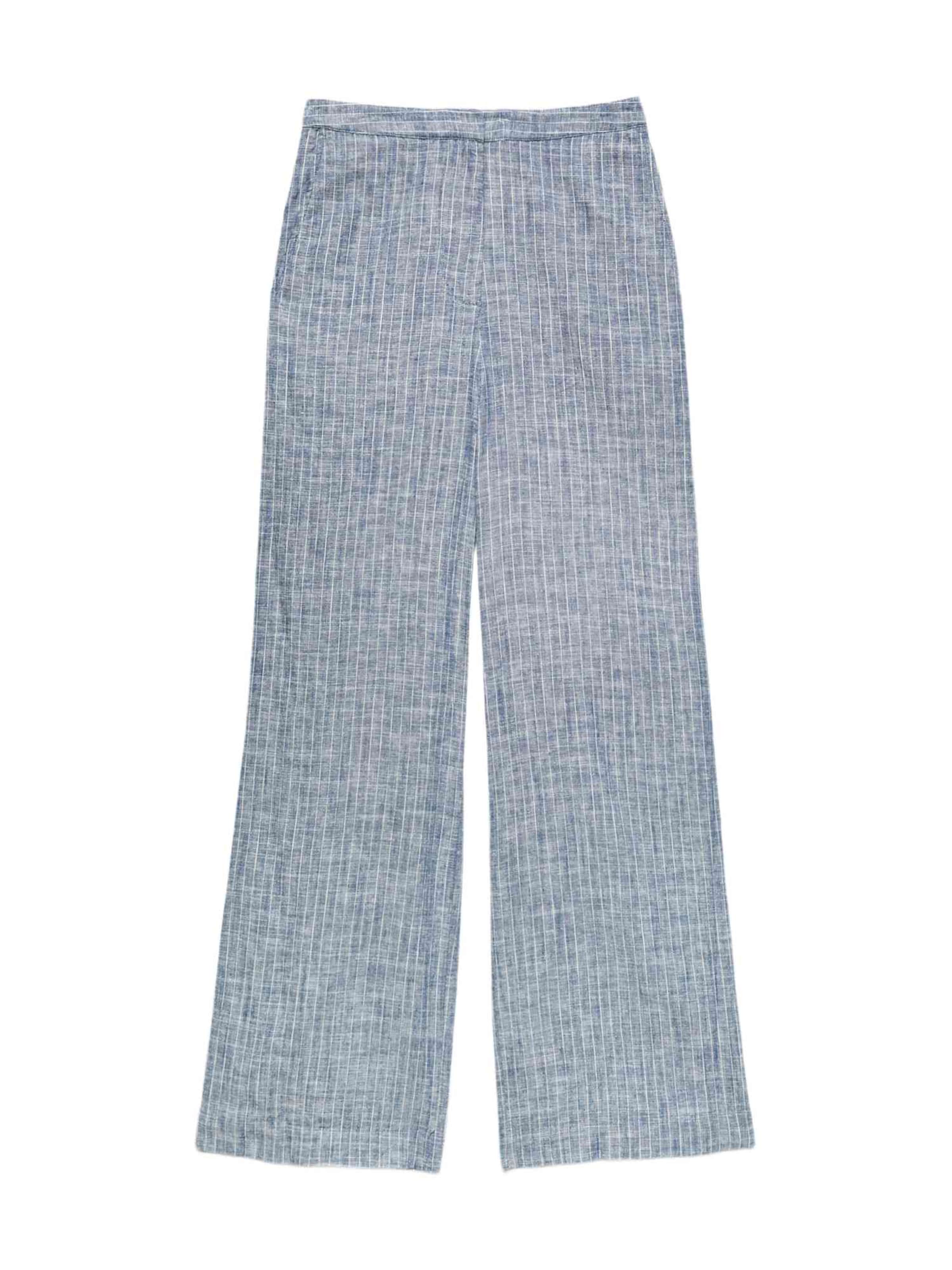 Marks & Spencer Regular Broek in Blauw: voorkant