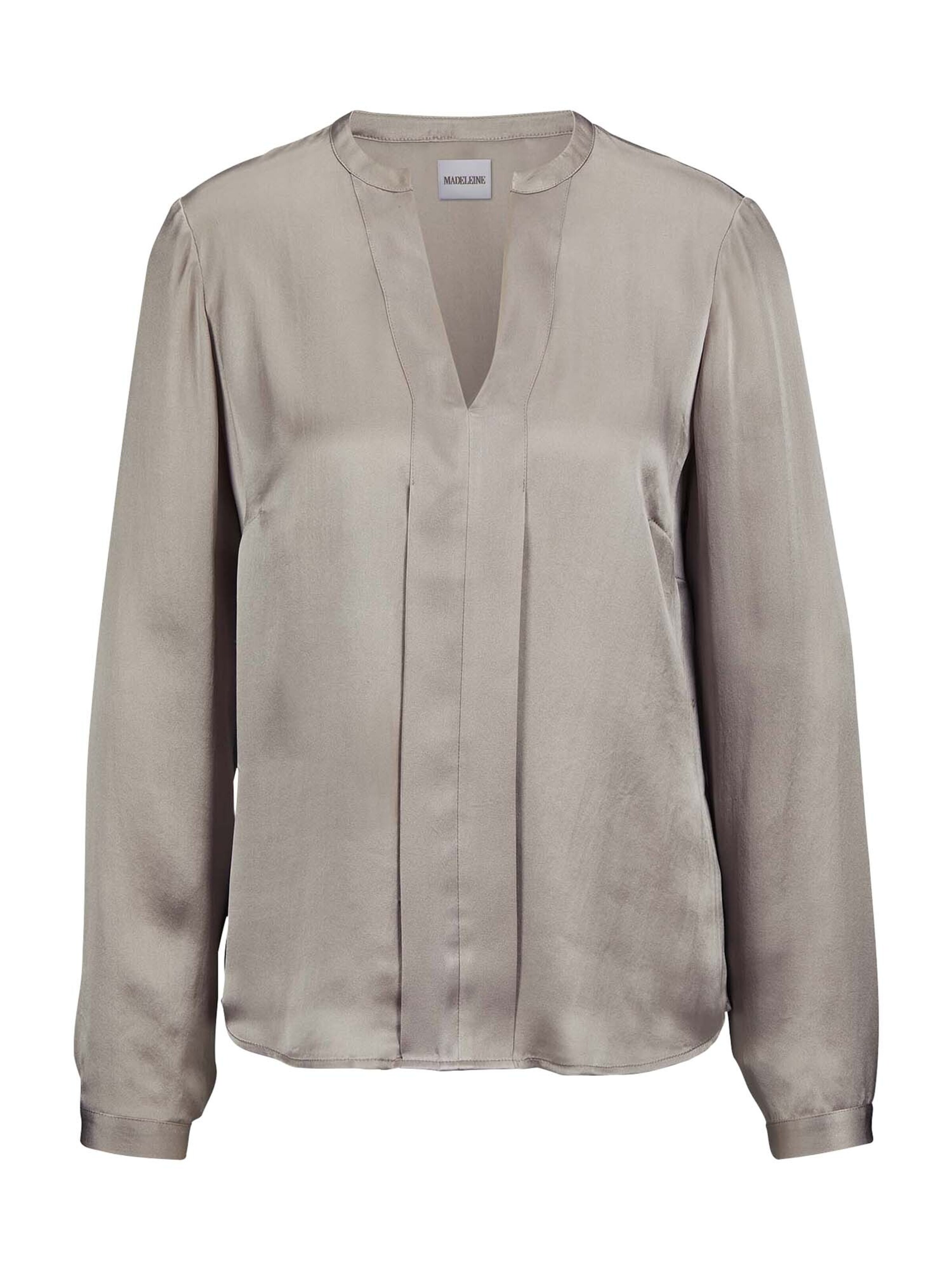 MADELEINE Bluse in Braun: Vorderseite