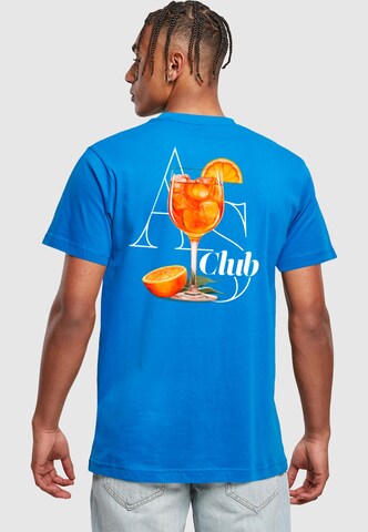 Mister Tee T-shirt 'A S Club' i blå: framsida