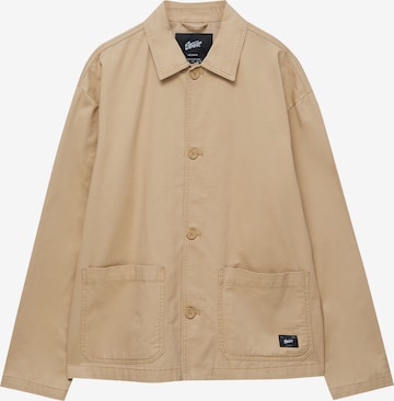 Pull&Bear Between-season jacket in Brown: front