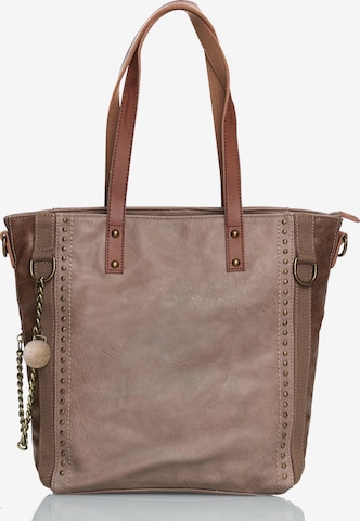 HARPA Shopper in Brown: front