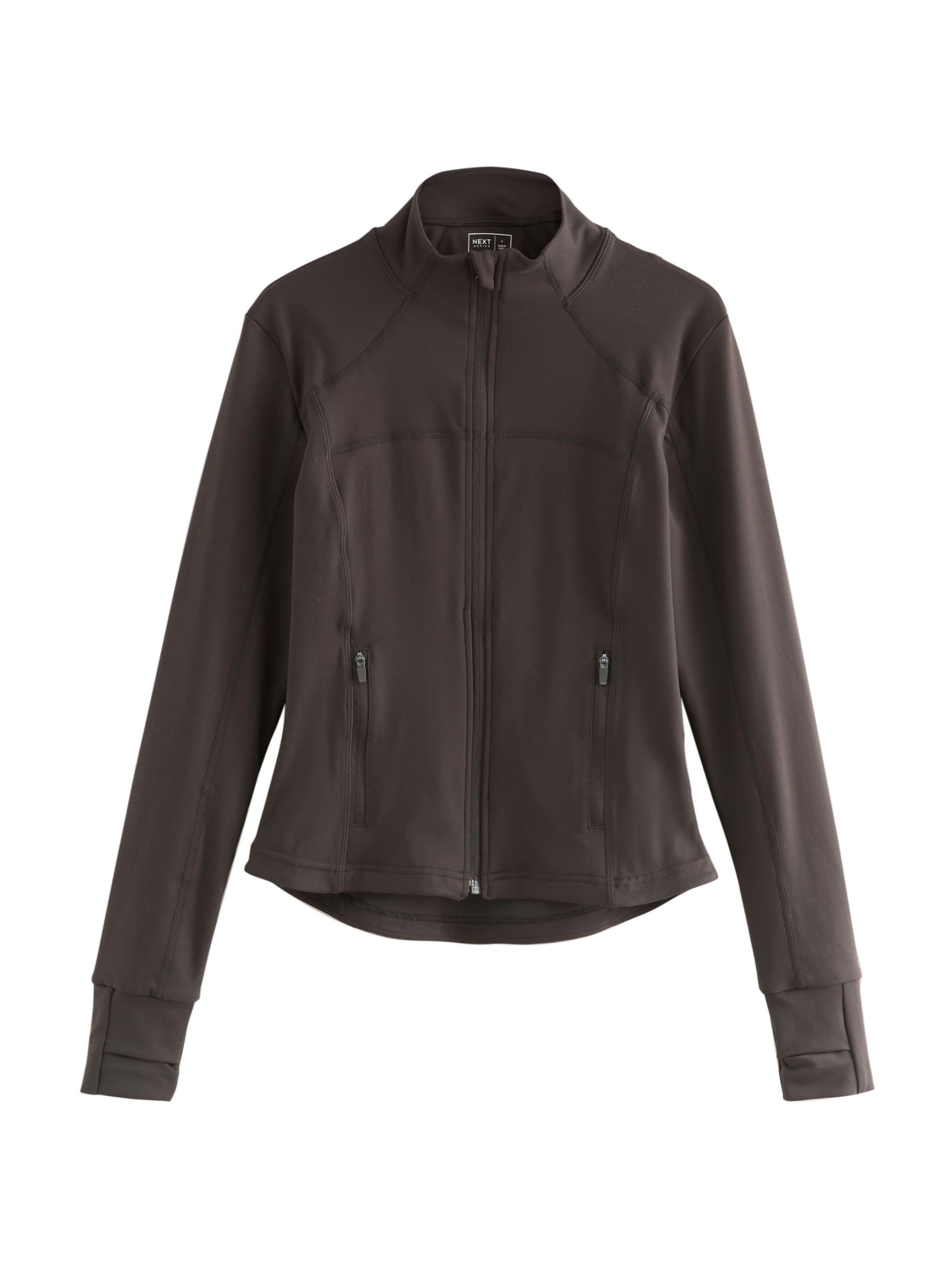 Next Αθλητική ζακέτα φούτερ σε καφέ: μπροστά