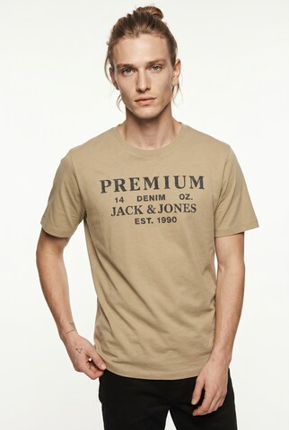 JACK & JONES T-Shirt in Braun: Vorderseite