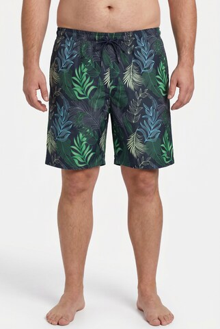 Men Plus Badeshorts in Blau: Vorderseite