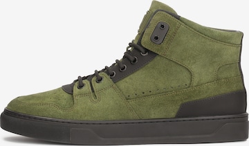Kazar High-Top Sneakers in Green: front