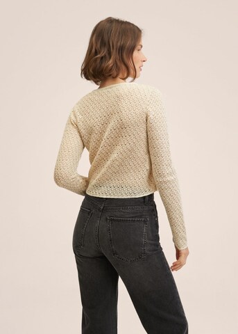 MANGO Knit Cardigan 'Paris' in Beige