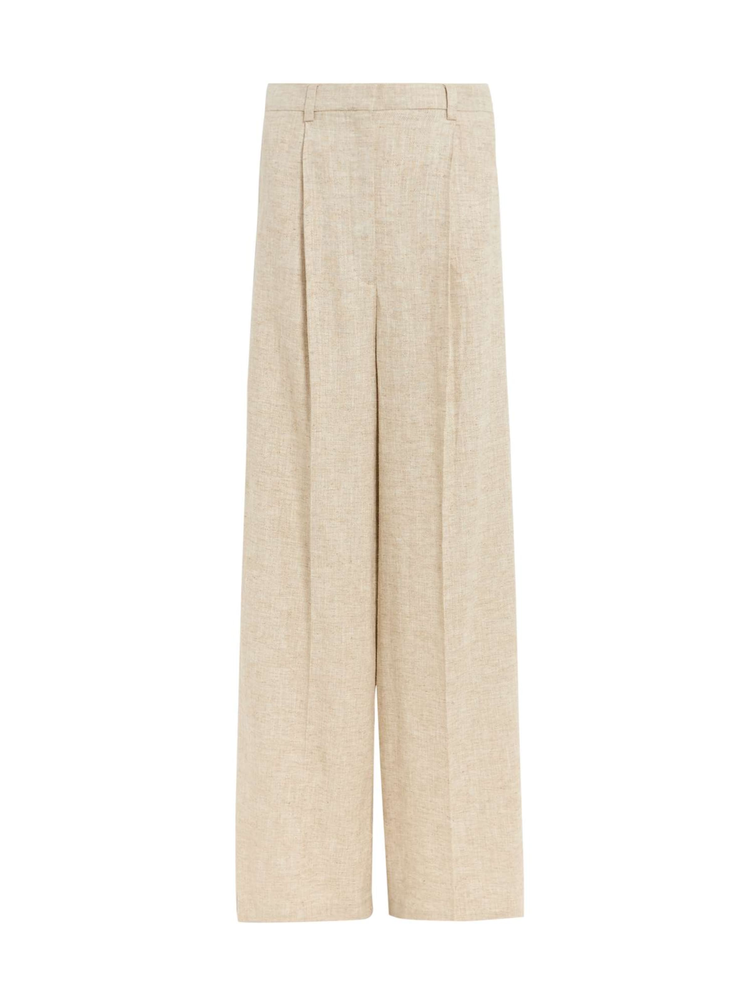 Marks & Spencer Wide Leg Trousers in Beige: Vorderseite