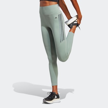 ADIDAS PERFORMANCE Skinny Workout Pants 'Dailyrun' in Green: front
