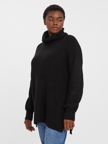 Vero Moda Curve Pullover 'SAYLA' in Schwarz: predná strana