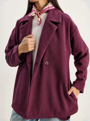 Bianco Lucci Mantel in Lila