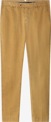 Slimfit Pantaloni con piega frontale 'Kensington' di Hackett London in giallo: frontale