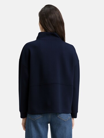 TOM TAILOR Sweatshirt 'Scuba' in Blau