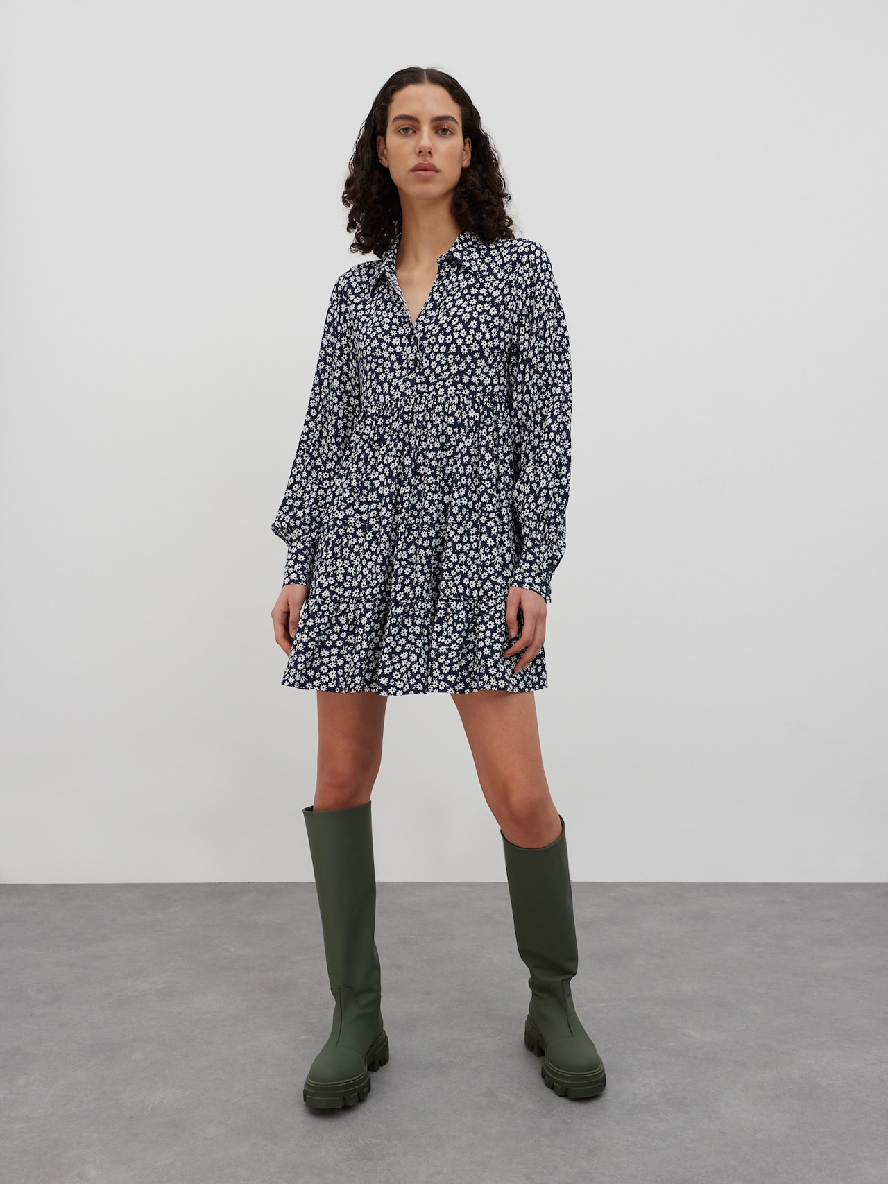 EDITED Blousejurk 'Camella' Blauw