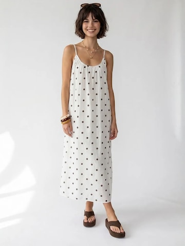 MixRay - Vestido de verão em branco