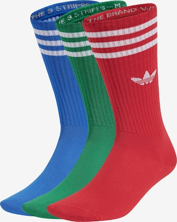 ADIDAS ORIGINALS Socken 'Solid Crew 3 Pairs' in Blau: Vorderseite