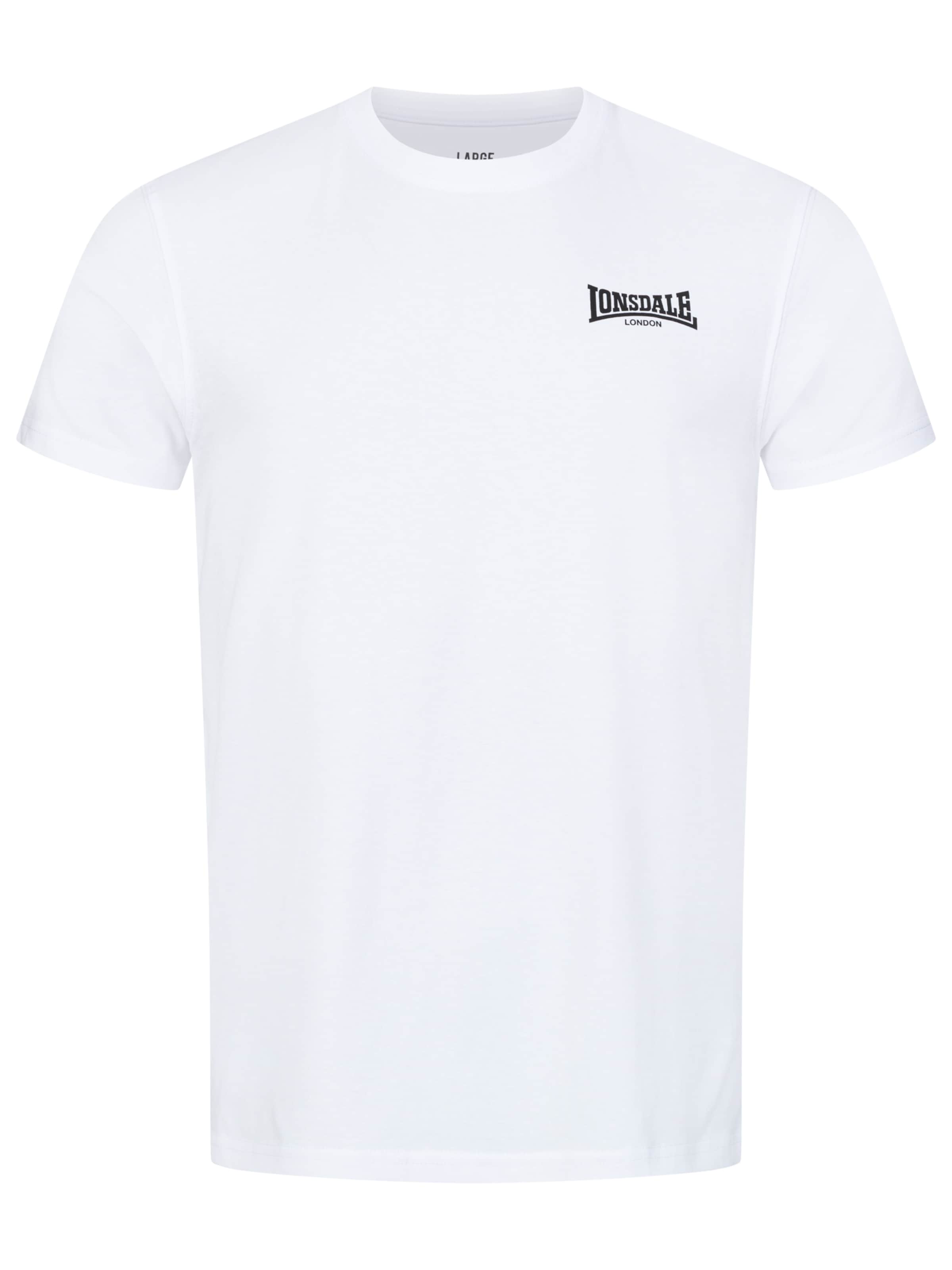 LONSDALE T-Shirt in Weiß: Vorderseite
