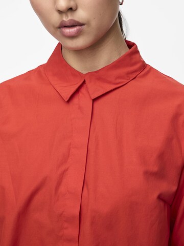 Chemisier 'PCMiley' PIECES en rouge