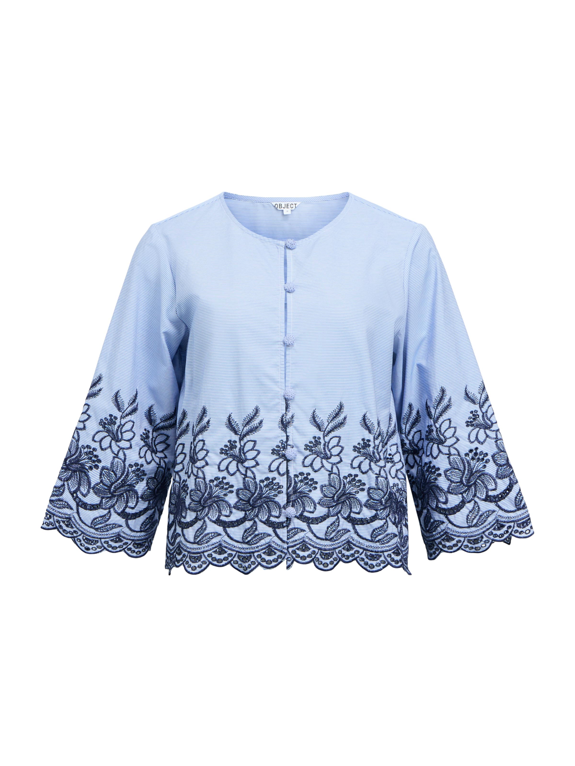 Camicia da donna 'OBJVanna' di OBJECT in blu: frontale