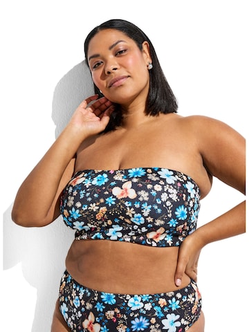 zils Swim by Zizzi Bandeau Bikini augšdaļa 'CAANNE': no priekšpuses