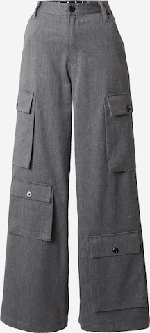 Wide Leg Pantalon cargo 'Mega' G-Star RAW en gris : devant