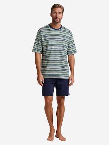 HAJO Short Pajamas 'Premium Cotton' in Green