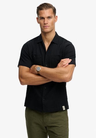 Superdry & Co Comfort fit Overhemd in Groen: voorkant