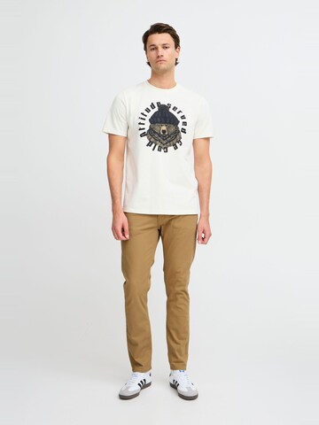 BLEND Slim fit Trousers 'RODNEY' in Beige
