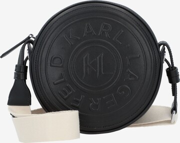 Karl Lagerfeld Olkalaukku värissä musta: edessä