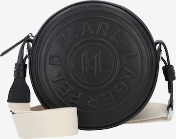 Borsa a tracolla di Karl Lagerfeld in nero: frontale