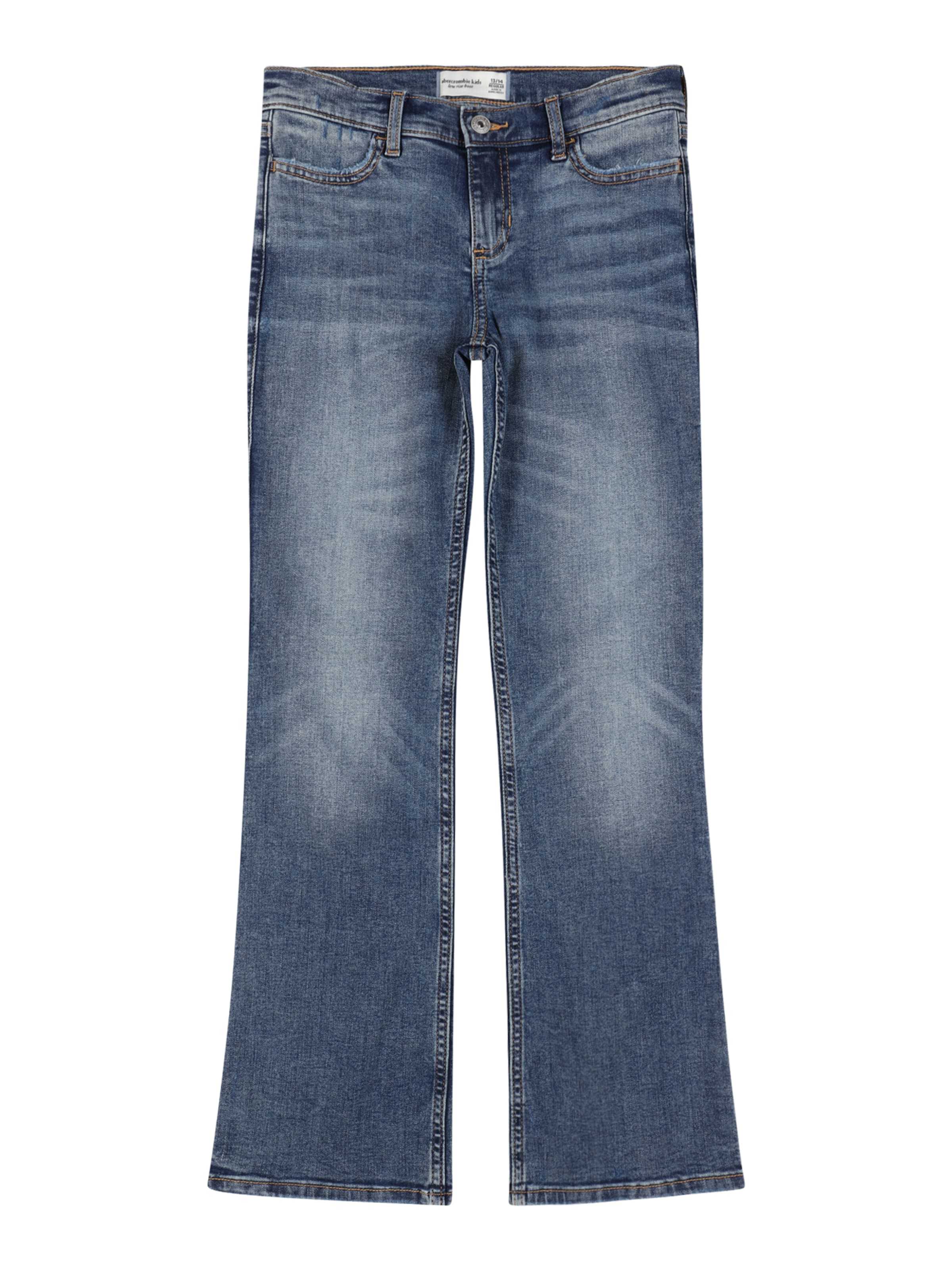 Abercrombie & Fitch Bootcut Jeans in Blauw: voorkant