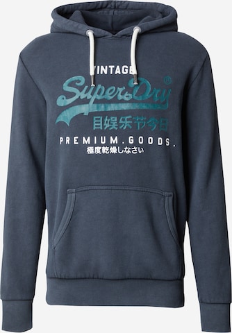Superdry Sweatshirt in Blue: front