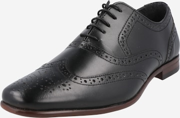 BURTON MENSWEAR LONDON Buty sznurowane 'Benson' w kolorze czarny: przód